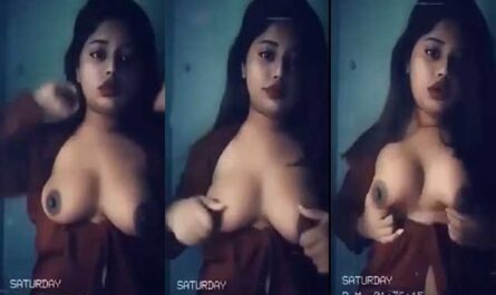 Hot Bangladeshi Girl Playing With Her Sexy Boobs