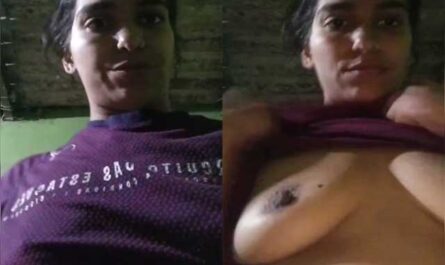 Tall Sexy Village Girl Boobs Show Selfie XXX