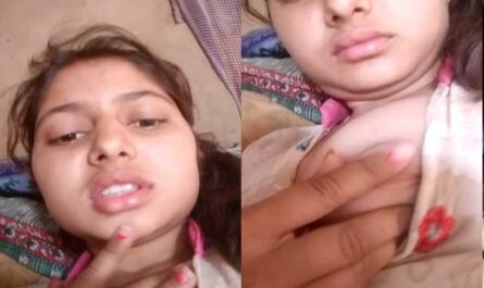 Indian Sexy Beautiful Girl Showing Her Hot Pink Nipples