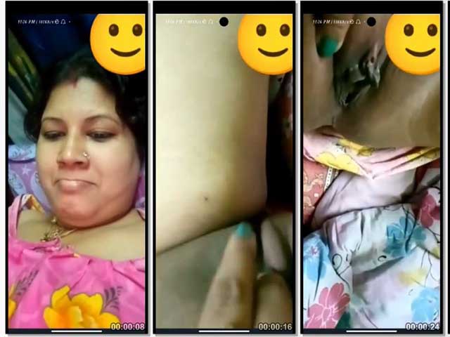 Adorable Chubby Housewife Fingering Pussy Tasing Cum
