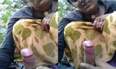 Tribal Village Horny Bhabhi Giving Blowjob Outdoors