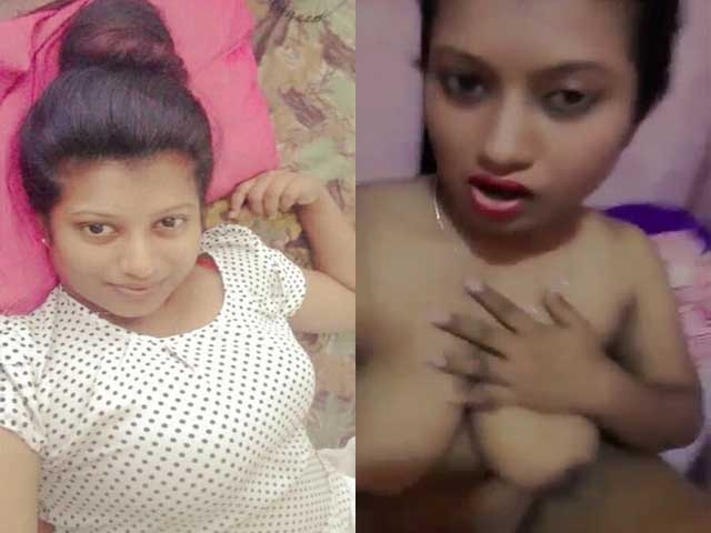 Naughty Nude Girl Showing Her Long Boobs