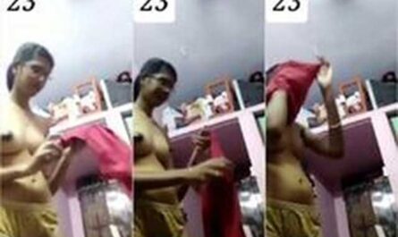 Slim Horny South Indian Girl Changing Dress On Video Call XXX