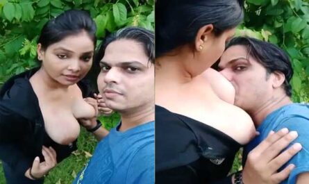 Sucking Boobs Of Sexy Gf Outdoors On Selfie Cam Porn