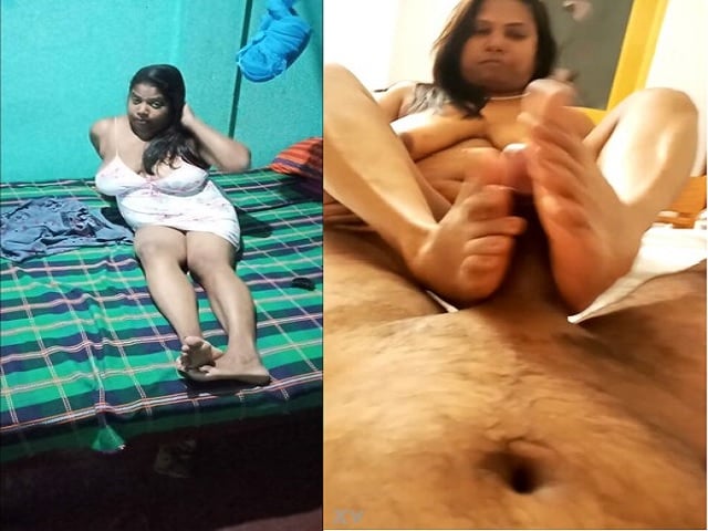 Lankan Tamil Naughty Wife Nude Footjob To Hubby