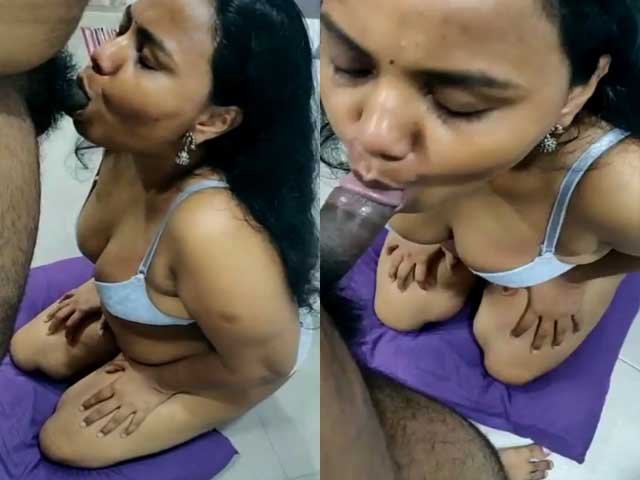 Tamil Wife Giving Hot Deep Blowjob