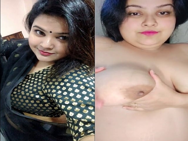 Cute Village Busty Bhabhi Topless Stand For Lover