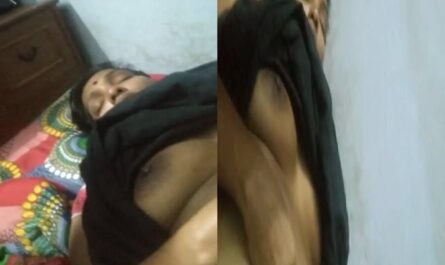 Horny Husband Sucking Sleeping Chubby Wife Boob