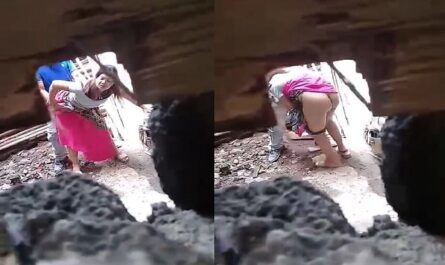 Desi Horny Lover Standing Outdoor Cam Sex