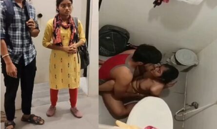 Indian Petite Naive Girlfriend Sex In Restroom
