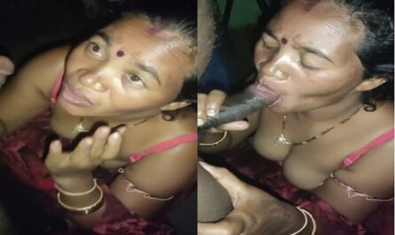 Bhabhi Giving Deep Blowjob For Cash At Night
