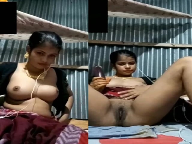 Cheating Horny Sexy Figure Wife Masturbation With Brinjal
