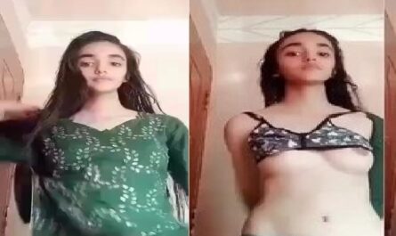 Slim Sexy Paki Girl Stripping To Nude Selfie Porn