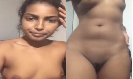 Small Boobs Sexy Figure Indian Girl Nude Selfie Video