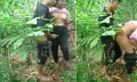 Bangladeshi Girl Standing Fuck Outdoor In Jungle
