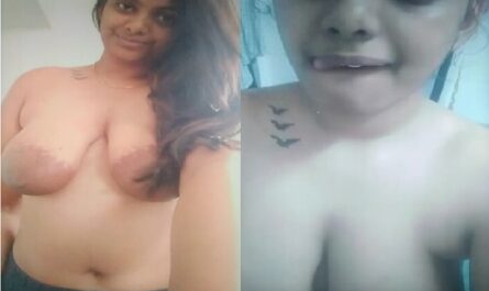 Big Boobs Busty Indian Girl Topless Selfie Porn Viral Clip