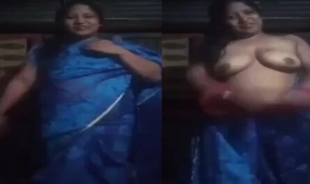 Desi Chubby Bhabhi Stripping Saree And Showing Boobs