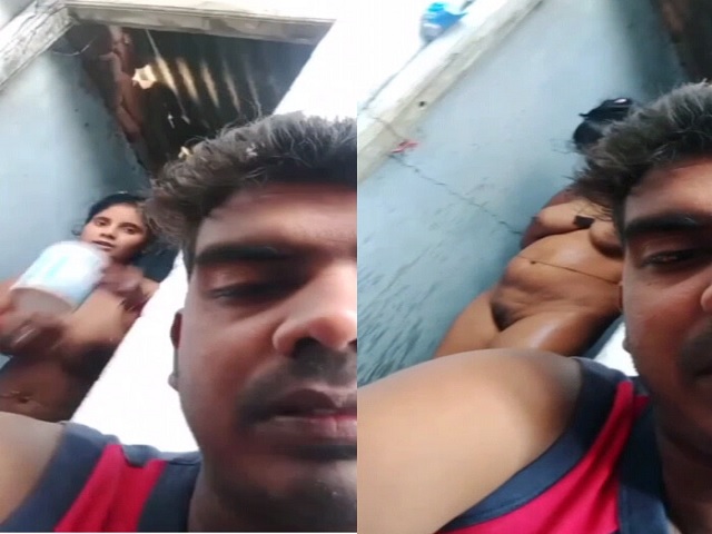 Desi Wife Bathing Caught While Pervert Hubby Doing Video