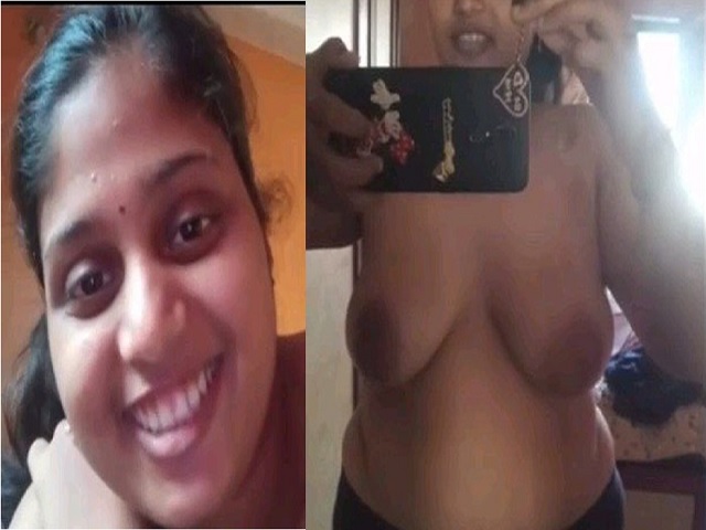 Friend Chubby Sister Topless Selfie With Smiling Face