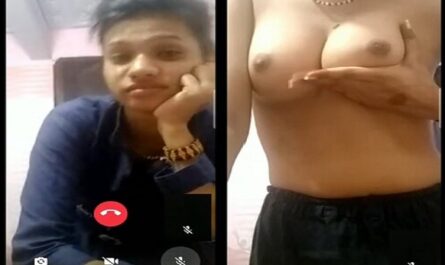 Indian Cute Sexy Girl Showing Topless White Boobs