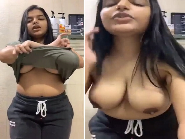 Milk Tanker Sexy Indian Girl Topless In Bathroom