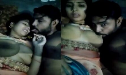 Newly Married Horny Couple Foreplay Boob Sucking Mms