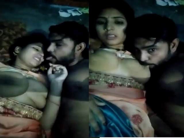 Newly Married Horny Couple Foreplay Boob Sucking Mms