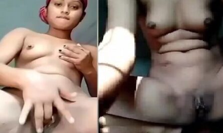 Village Sexy Figure Girl Pink Pussy Fingering In Standing