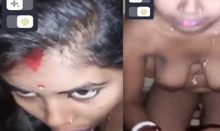 Indian Blowjob Hot Slutty Housewife Milks Boobs And Dick
