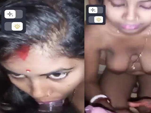 Indian Blowjob Hot Slutty Housewife Milks Boobs And Dick