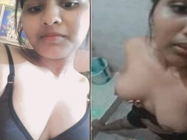 Indian Young Sexy Girl Removing Bra Boobs Show Viral Clip