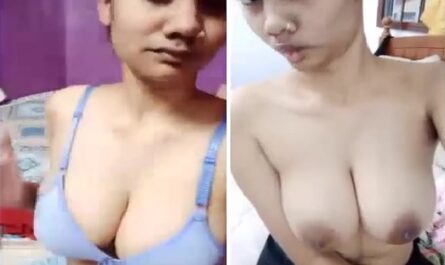 Indian Busty Girl Topless Selfie Showing Big Boobs