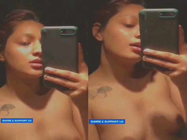 Tattooed Mumbai Naughty Girlfriend Boobs Viral Mms Sex
