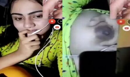 Beautiful Sexy Figure Girl Boobs Show On Video Call Viral Show