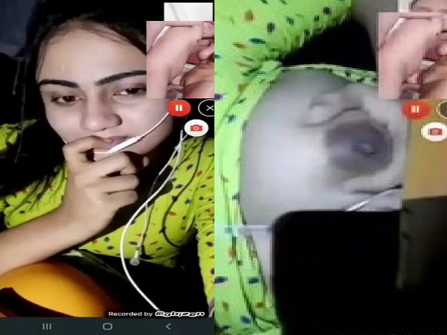Beautiful Sexy Figure Girl Boobs Show On Video Call Viral Show