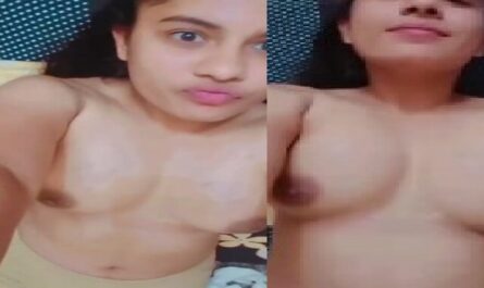 Beautiful Young Hot Girl Boobs Show Viral Selfie Video