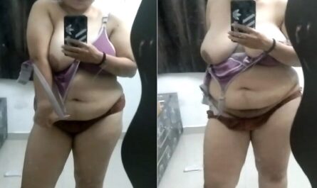Big Boobs Chubby Wife Stripping Bra And Panty Selfie Porn