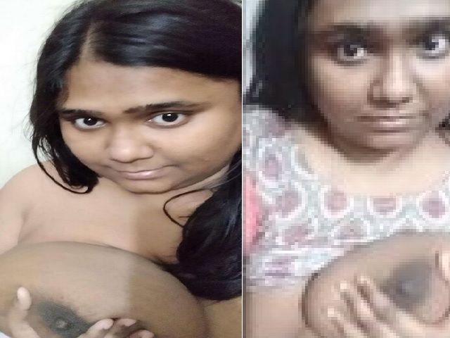Desi Busty Girlfriend Huge Boobs Show And Playing