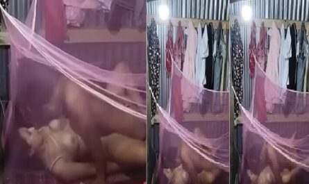 Village Horny Desi Couple Sex Inside Mosquito Net