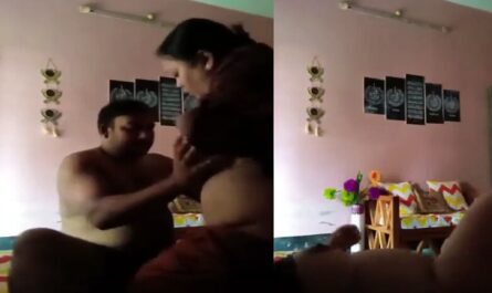 Wife Boob Press And Pussy Fucking Horny Desi Couple Sex Video